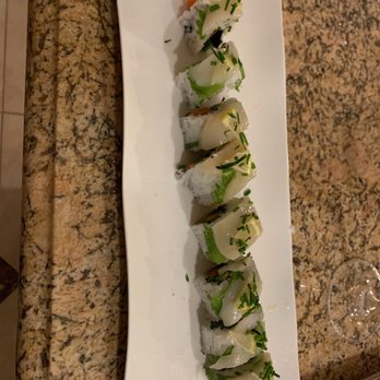 Kate's Japanese Kitchen - First attempt at a roll.  This is a Kate's Original Citrus Roll and it was very delicious! - Cooking Classes Near Me
