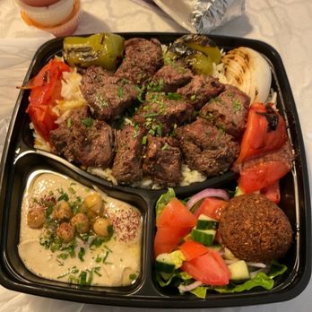 Suffron Cafe - Beef Kabob Plate - Mediterranean Near Me - Chicago, Illinois