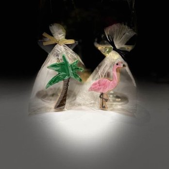 Exquisite Desserts - Palm tree and flamingo shaped cookies. So yummy and cute! - Bakeries Near Me - Palm Desert, California