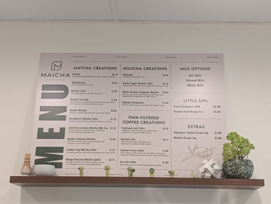Menu photo 8 Maicha Matcha Arcadia, CA