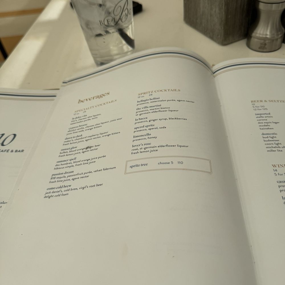 COMO Poolside Café & Bar - Menu - Cafes Near Me - Las Vegas, Nevada