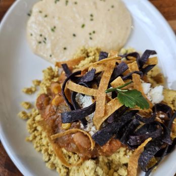 Cafe Flora - Rancho Colorado Scramble with tofu - Vegetarian Near Me - Seattle, Washington Cafe Flora - Rancho Colorado Scramble with tofu - Vegetarian Near Me - Seattle, Washington