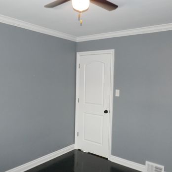 Pitters Painting - Guest room in Sherwin Williams Steely Grey 7664. - Painters Near Me - Clinton Township, Michigan Pitters Painting - Guest room in Sherwin Williams Steely Grey 7664. - Painters Near Me - Clinton Township, Michigan