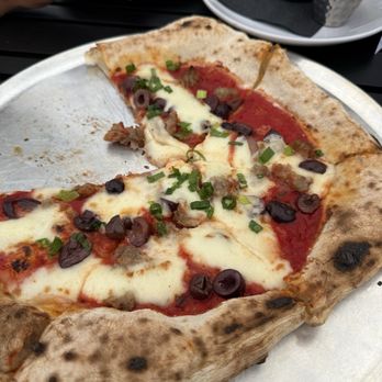Monserate Winery - Spicy sausage pizza - Wineries Near Me - Fallbrook, California