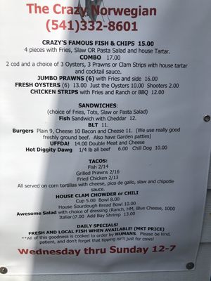 The Crazy Norwegian's Fish & Chips by null
