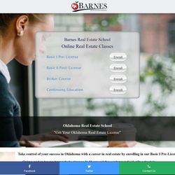 Barnes Real Estate School - Barnes Real Estate School's website