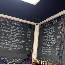 Savory and Breakfast Crepe Menu