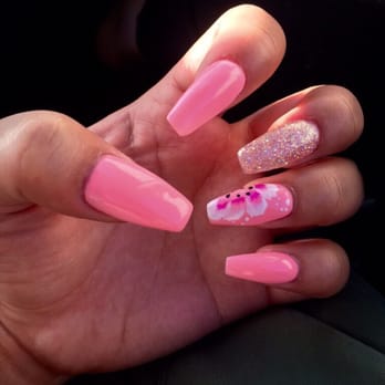 Luxury Nail Spa - Love Julie. She was amazing AGAIN. She tricked me into doing three things I never do and I love it. Pink. Flowers. And glitter. - Nail Salons Near Me - Pinole, California