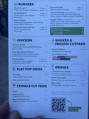 Menu photo 2 Shake Shack Vancouver, WA