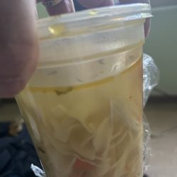 Lake Street Pub - Cold chicken soup....