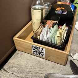 QR code - to access menu