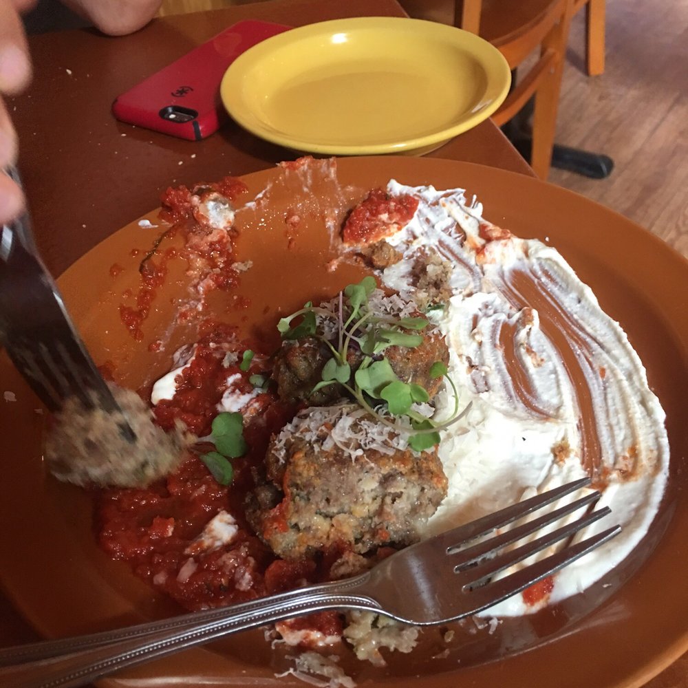 The Rustic Rooster - Meatballs made by the owner's Mom-w/homemade tomato sauce and fresh ricotta- my son said the best meatball he has ever had! - American Near Me - Cuttingsville, Vermont The Rustic Rooster - Meatballs made by the owner's Mom-w/homemade tomato sauce and fresh ricotta- my son said the best meatball he has ever had! - American Near Me - Cuttingsville, Vermont