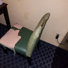 How do you get away with torn chair. This is unbelievable How do you get away with torn chair. This is unbelievable