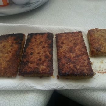 Gerome's Sausage - Homemade Scrapple - couldn't wait for it to hit the plate to try it. - Meat Shops Near Me - Levittown, Pennsylvania Gerome's Sausage - Homemade Scrapple - couldn't wait for it to hit the plate to try it. - Meat Shops Near Me - Levittown, Pennsylvania