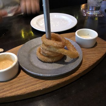 Yard House - The onion ring Tower went fast. I'm lucky I got this much of the picture taken. - Bars Near Me - Glendale, Arizona Yard House - The onion ring Tower went fast. I'm lucky I got this much of the picture taken. - Bars Near Me - Glendale, Arizona
