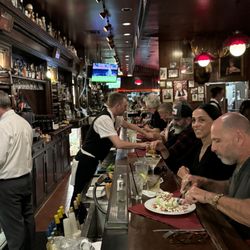 Harry's Plaza Cafe - The bar area where many choose to sit and eat