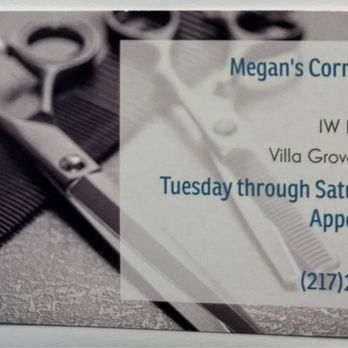 Megan’s Corner Salon - Business card - Hair Salons Near Me - Villa Grove, Illinois Megan’s Corner Salon - Business card - Hair Salons Near Me - Villa Grove, Illinois