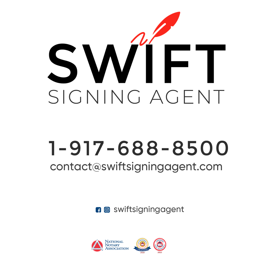 SWIFT NOTARY & SIGNING AGENT Updated August 2024 Request a Quote