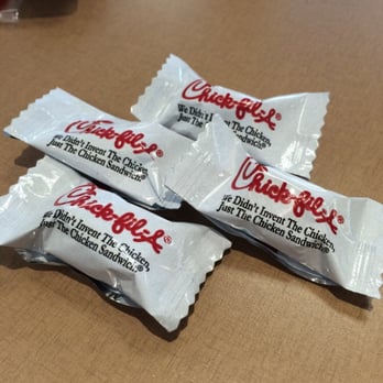 Chick-fil-A - Their infamous pillow mints! - Fast Food Near Me - Walnut Creek, California