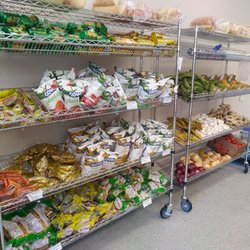 Dayton African Market - Snacks and produce.