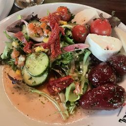 My salad plate. - beets were insanely good.