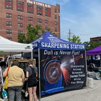 Sharpening Station - Saturday Mornings at the Downtown Lafayette Farmers Market. May 1-Oct 31. Established 1839. Love being part of a great tradition - Knife Sharpening Near Me - Monticello, Indiana Sharpening Station - Saturday Mornings at the Downtown Lafayette Farmers Market. May 1-Oct 31. Established 1839. Love being part of a great tradition - Knife Sharpening Near Me - Monticello, Indiana