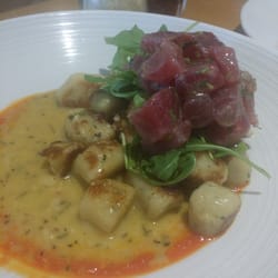 Pinstripes - Gnocchi with ahi tuna