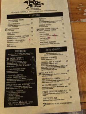 Menu photo 2 The Black Cow Columbus, GA Menu photo 2 The Black Cow Columbus, GA
