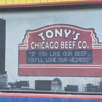 Tony's Chicago Beef Southside - Hot Dogs Near Me - Venice, Florida Tony's Chicago Beef Southside - Hot Dogs Near Me - Venice, Florida