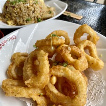 Sapporo Izakaya - Seven Spiced Calamari, Large Fried Rice - Sushi Bars Near Me - Spring, Texas Sapporo Izakaya - Seven Spiced Calamari, Large Fried Rice - Sushi Bars Near Me - Spring, Texas