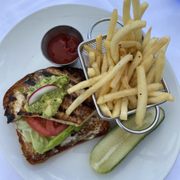 Photo of Blue Moon Fish - Lauderdale by the Sea, FL, United States. Fork & Knife Swordfish Sandwich