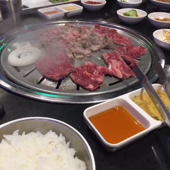 Mr BBQ - Here's how the grill and setup looks. And a little bit of meat action ;) - Korean Near Me - Fullerton, California