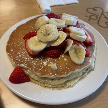 Honey Jam Cafe - Strawberry Banana pancake - Breakfast & Brunch Near Me - Downers Grove, Illinois Honey Jam Cafe - Strawberry Banana pancake - Breakfast & Brunch Near Me - Downers Grove, Illinois