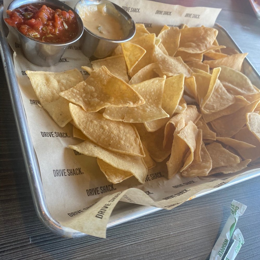 Drive Shack - Chips and salads with cheese. - Golf Near Me - Raleigh, North Carolina