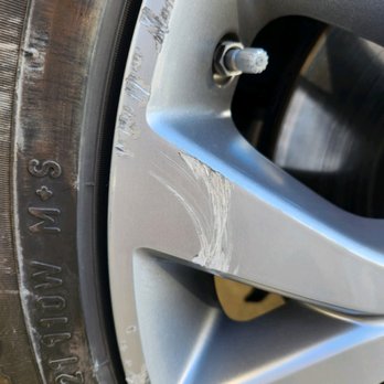 Kelly Wheel Repair - Right when I hit the curb. This is the photo I sent to Hayden. - Auto Repair Near Me Kelly Wheel Repair - Right when I hit the curb. This is the photo I sent to Hayden. - Auto Repair Near Me