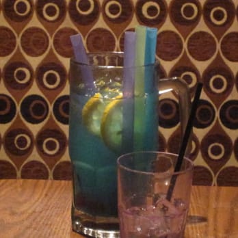 Blue Light - a pitcher of lemonade and a glass of water - Bars Near Me - Chicago, Illinois