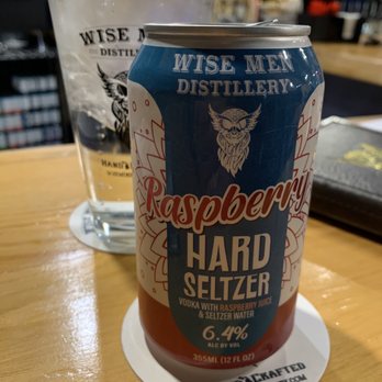 Wise Men Distillery Downtown Grand Rapids - Raspberry hard seltzer - Distilleries Near Me - Grand Rapids, Michigan