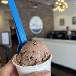 Blue Scoop Creamery - Chocolate Caramel Brownie or something like that