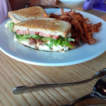 Aubrey's - Powell - Chicken salad sandwich with sweet potato fries - American Near Me - Powell, Tennessee