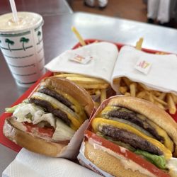 In-N-Out Burger - 2 Double Doubles with fries