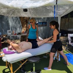 Boss Bitch Bodywork - Working a skydiving event with Blue Skies Physical Therapy