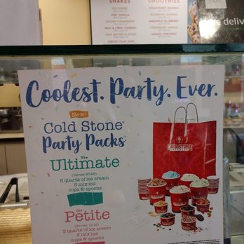 Cold Stone Creamery - csc party pack sign - Ice Cream & Frozen Yogurt Near Me - Levittown, New York