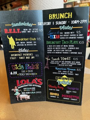 Menu photo 2 Lola's Handcrafted Kitchen Tyler, TX