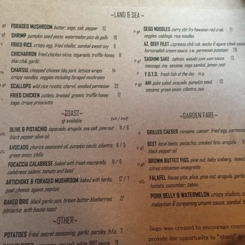 Sego Restaurant - New American Near Me - Kanab, Utah