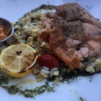 Blackwall Hitch - Grilled salmon with garlic butter - New American Near Me - Baltimore, Maryland