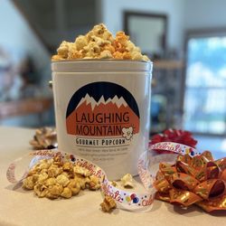 Laughing Mountain Gourmet Popcorn - Gift tins available in 3 sizes