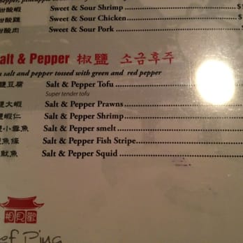 Chef Ping - Salt & Pepper menu - Chinese Near Me - Rolling Meadows, Illinois