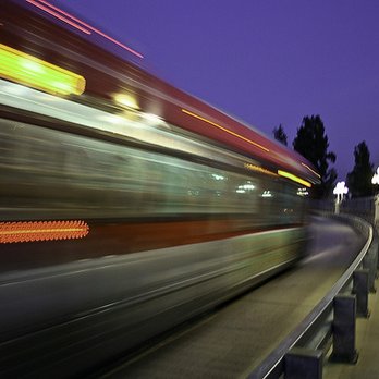 Colorado Street Bridge - Pasadena, CA - Bus passing over the Colorado Street Bridge.  Copyright 2010 Karol Franks - Landmarks & Historical Buildings Near Me - Pasadena, California