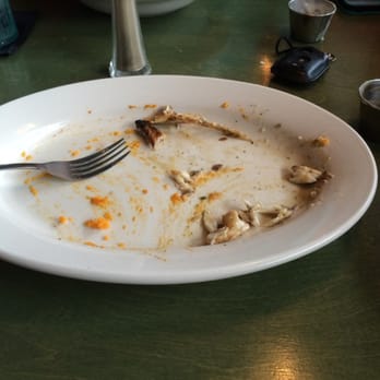 Bon Temps Grill - Personally I love dry overcooked Redfish...no seriously, I really do , so here's all that's left ....get the crabmeat topping!!! - Cajun/Creole Near Me - Lafayette, Louisiana Bon Temps Grill - Personally I love dry overcooked Redfish...no seriously, I really do , so here's all that's left ....get the crabmeat topping!!! - Cajun/Creole Near Me - Lafayette, Louisiana