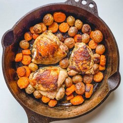 Camella's Kitchen - Herb roasted chicken thighs made with our Island Herb Blend. For the recipe steps, visit our blog. Photo by Anela Malik.